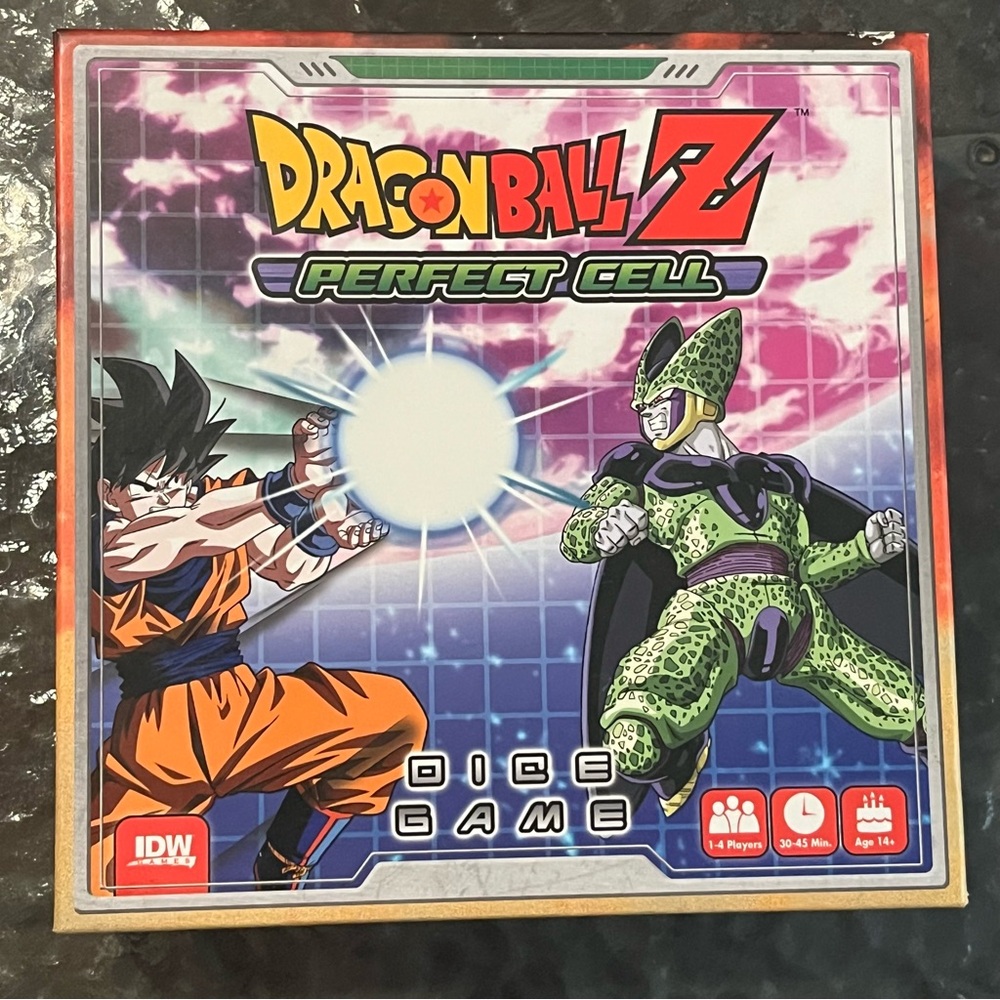 Dragon Ball Z Perfect Cell Dice Game IDW Complete DBZ Board Game